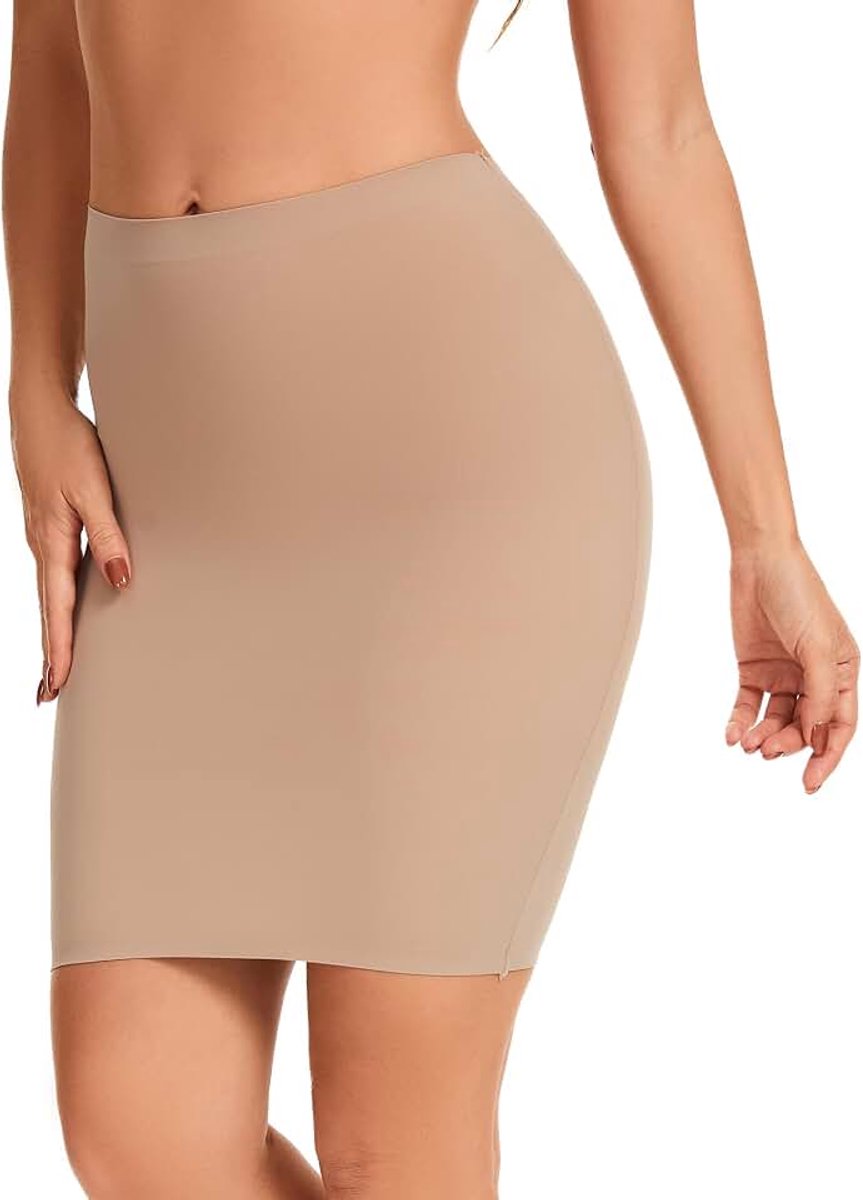 Corrigerende Figuurvormende Onderrok Shapewear Naadloos | Hoge Taille, Sterk Vormend, Buikcontrole, Tailletrainer, Anti-Schuur, Ademend, Onder Jurk Rok