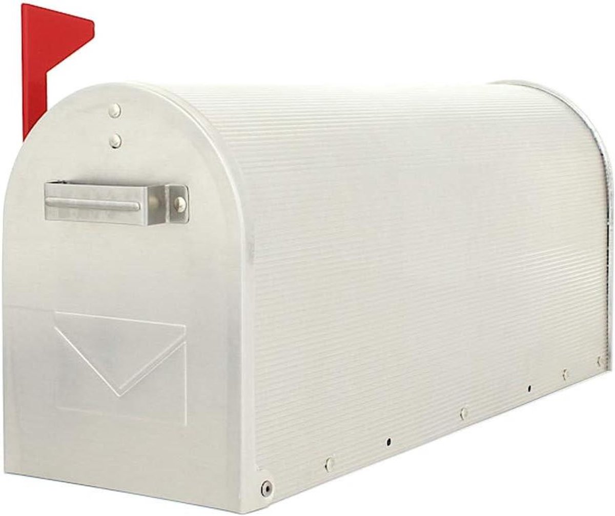 Brievenbus - Postbus muur - Post ontvangen - Mechanische postmelder - 22x16x48cm - Zilver