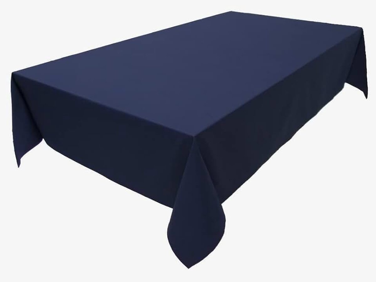Tafelkleed tafellinnen van 100% katoen collectie concept, kleur en grootte naar keuze (tafelkleed - 80x80cm, marineblauw)