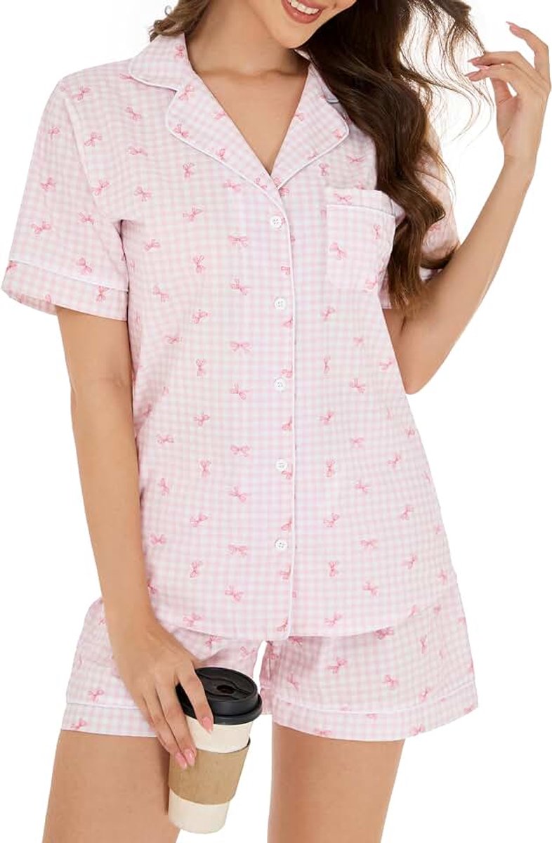 Damespyjama, tweedelige lange broek en tops, modal, zacht, loungeset, pyjama's, S-XXL