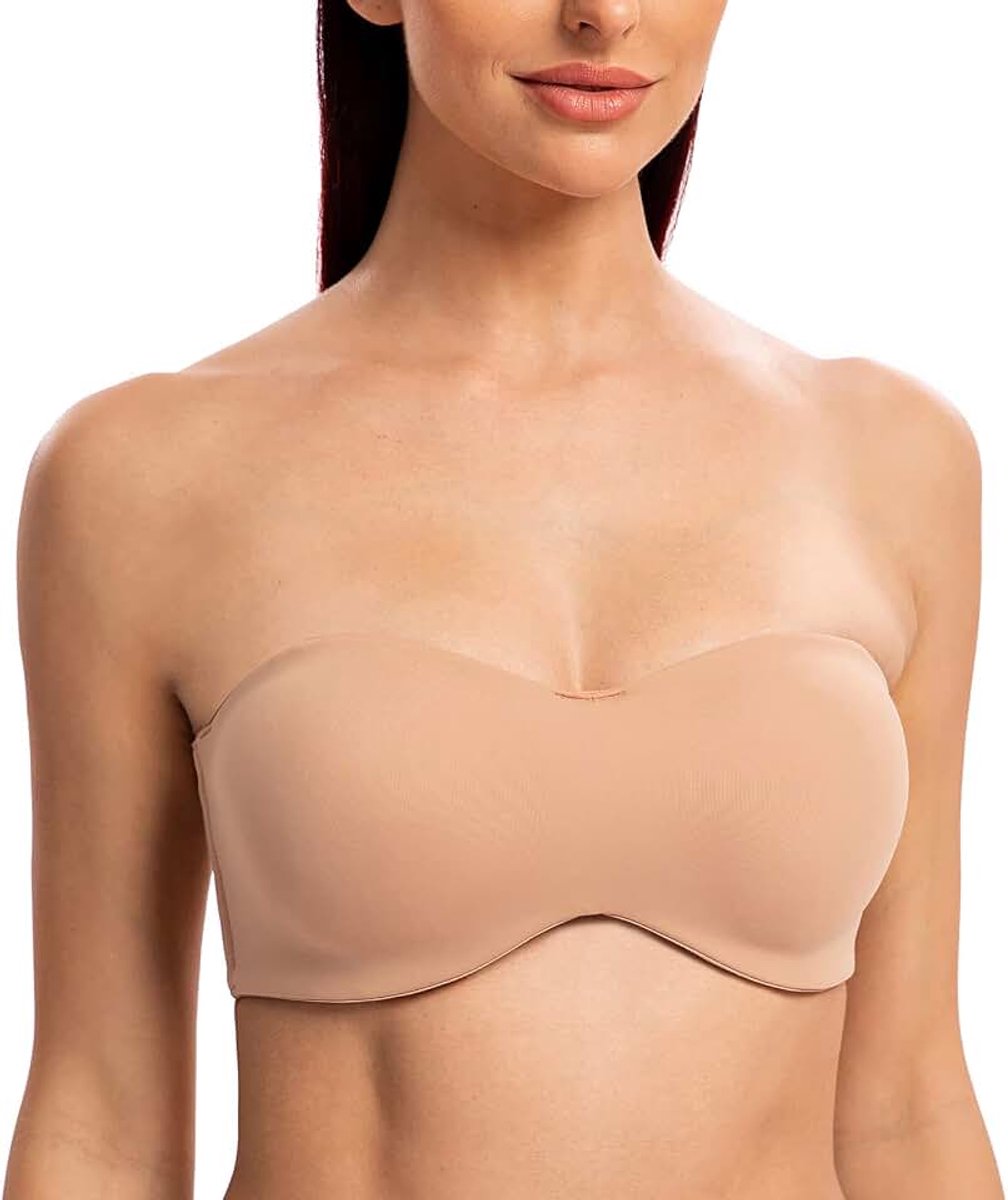 Vrouwen Grote Maat Beugel Niet-voorgevormde Gladde strapless bh