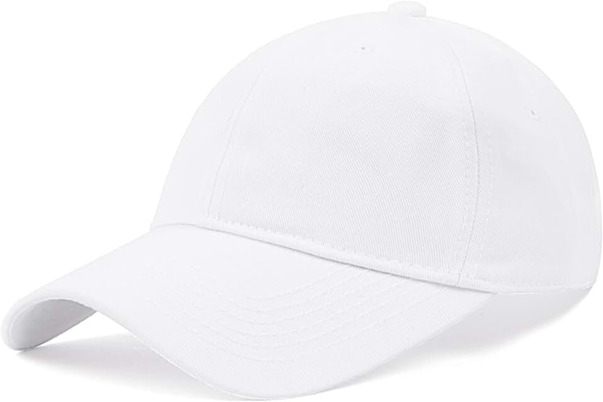 XL/XXL Gewassen katoenen honkbalpet, grote, met pigment geverfde hardlooppet, grote vintage sportpet, geschikt voor buiten, golf en tennis, XL/XXL-formaat