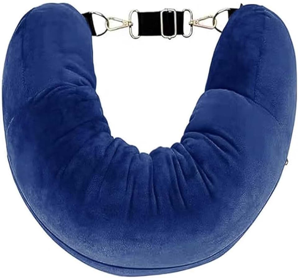 Vulbaar, reiskussen om te vullen met kleding voor vliegtuig, trein, auto, kantoor, kamperen, reizen (donkerblauw)