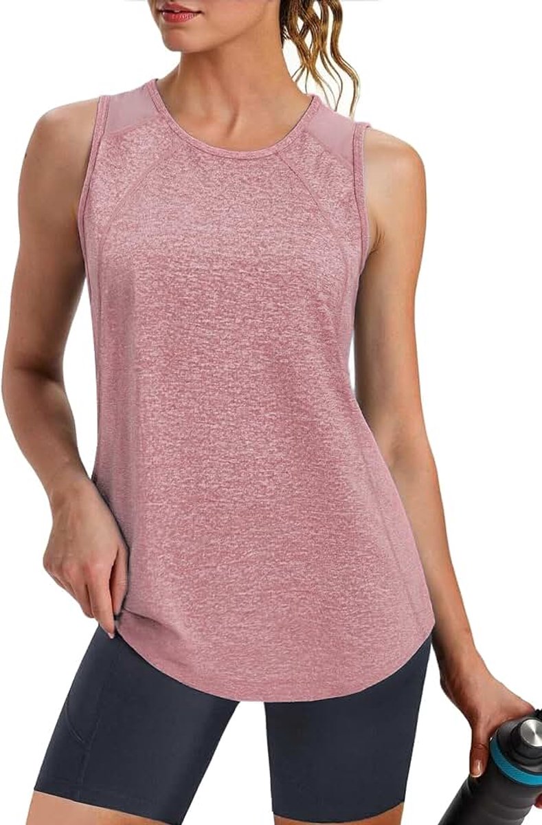 Workout Tank Tops Gym Top Yoga Shirt Mouwloos Atletisch Running Sport Vest Mesh Terug Ademend Activewear Shirts