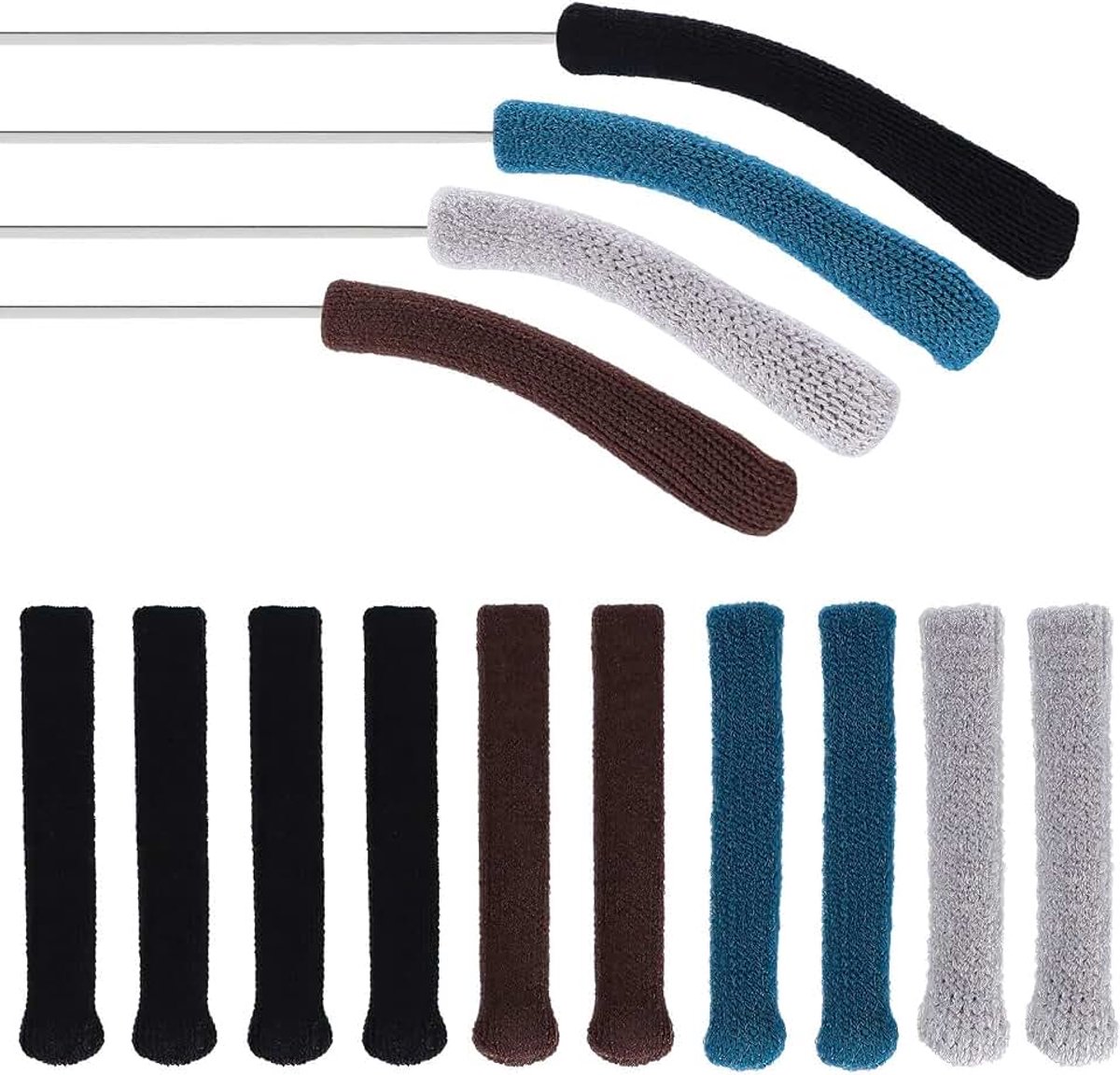 10 Stuks Brillen Oorstukken, Brillenpootjes Overtrek, Brillen Oorbescherming, Brillenpads, Antislip Brillenpootjes, Katoenen Antislip Brillenuiteinden Oorhulzen voor Brillenaccessoires