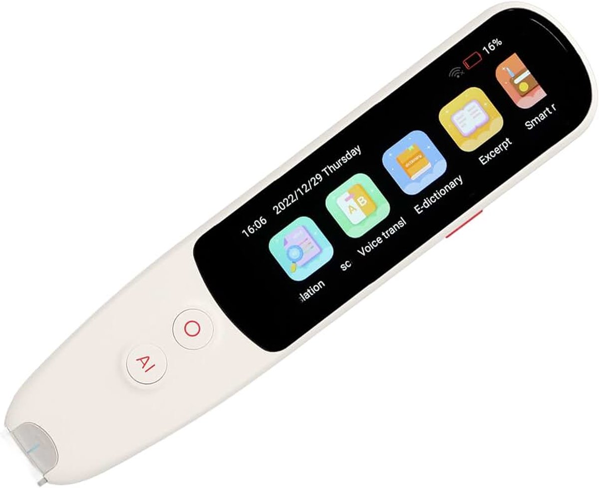 Slim Vertaalapparaat met 134 Talen, WiFi Portable Scan Translation Pen Ondersteuning Cloud Saving en HD-scherm voor Leren Zakenreizen