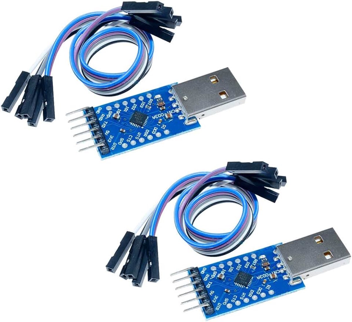 CP2104 CP2104 modules USB naar TTL UART 6-pins module seriële converter CP2104 STC PRGMR vervanging CP2102 met Dupont kabels