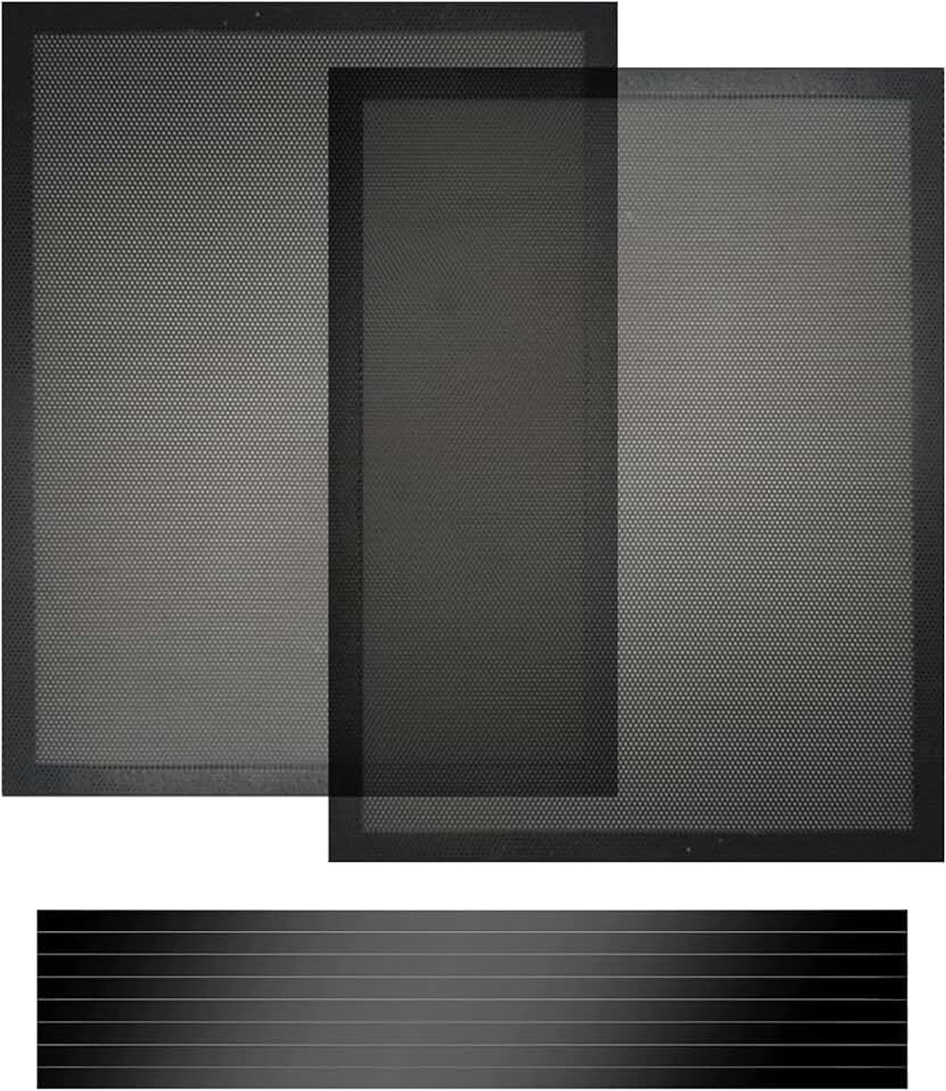 400 x 300 mm computerstofnetfilter pc Met magneetstrip 2 stuks computerkoellichamen Ventilator Stofbescherming Netfilter Effectieve stofbescherming