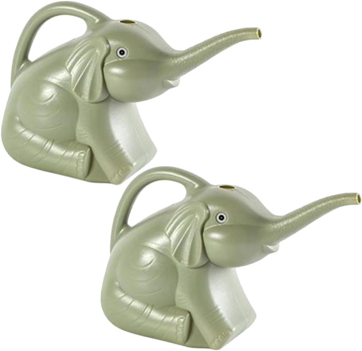 Olifant Gieter - Waterkoker Planten - Bewateren Planten - Ontwerp met Lange Mond - 2 stuks 0.5L - Lichtgroen