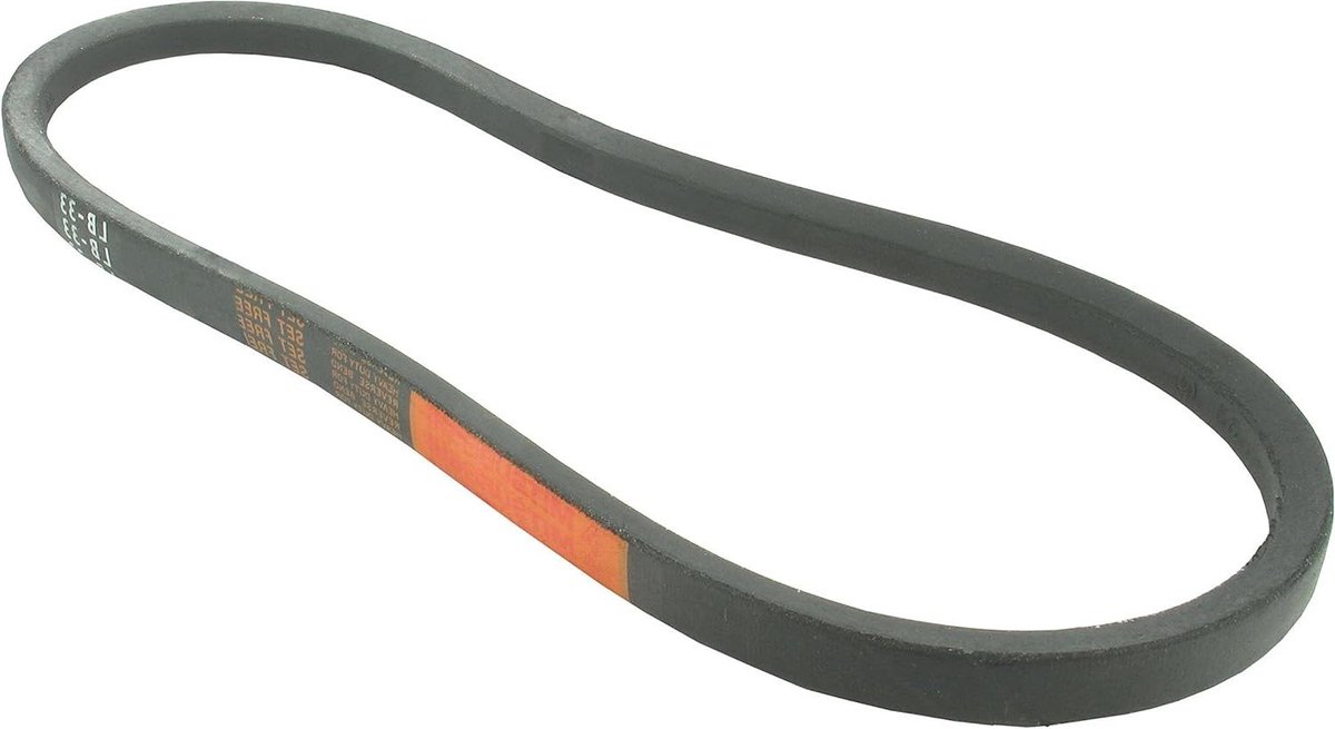 Gladde V-riem - Grasmaaier riem - Krachtoverbrenging - Trapeziumvormig - 34 inch buitenlengte - Zwart