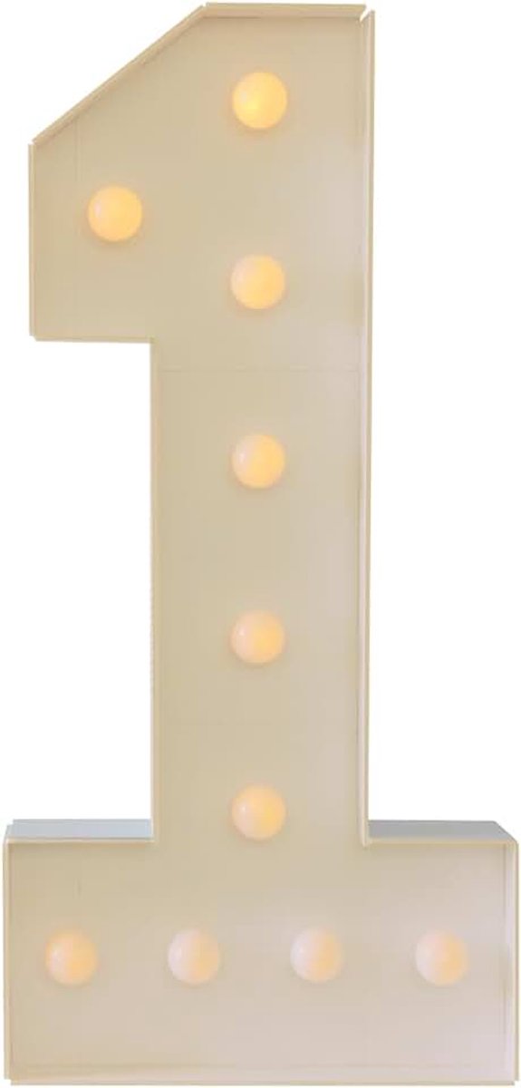 LED cijfers lamp verlicht nummer, warm licht 3D lichtgevende cijfers, grote decoratieve lichtlamp 0-9 voor bruiloft, verjaardag, feest, kerst (vorm: 1)