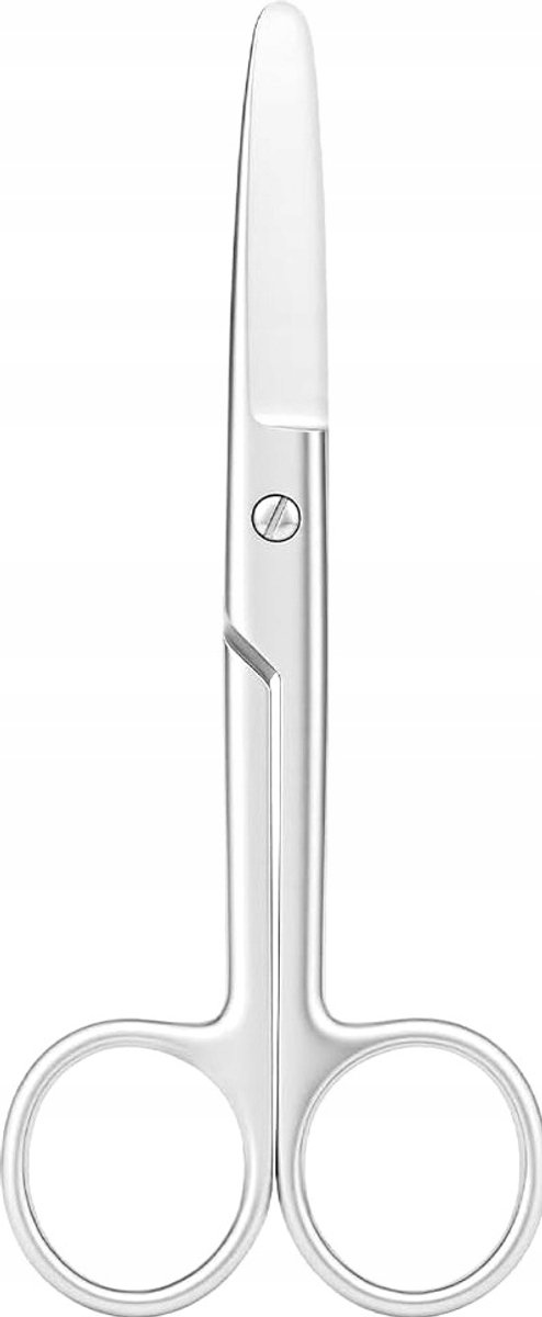 Roestvrije stalen schaar 14 cm, rond, recht, duurzaam, praktisch