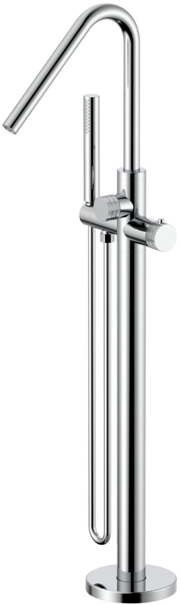 ALONI Stria badmengkraan – vrijstaand – thermostatisch – chroom