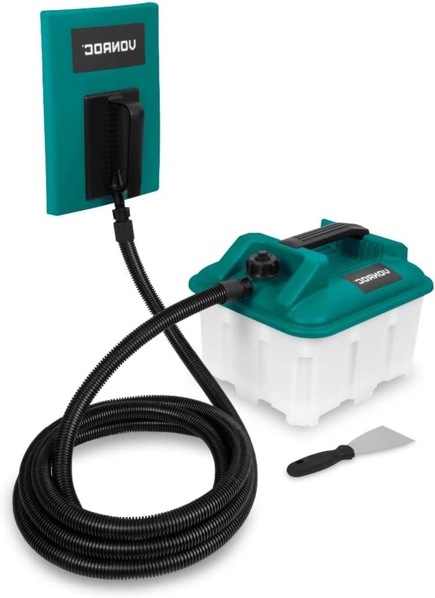 Behangverwijderaar - Stoomreiniger - Behang Verwijderen - Lange Slang - 4.5 Liter Tank - Turquoise Zwart
