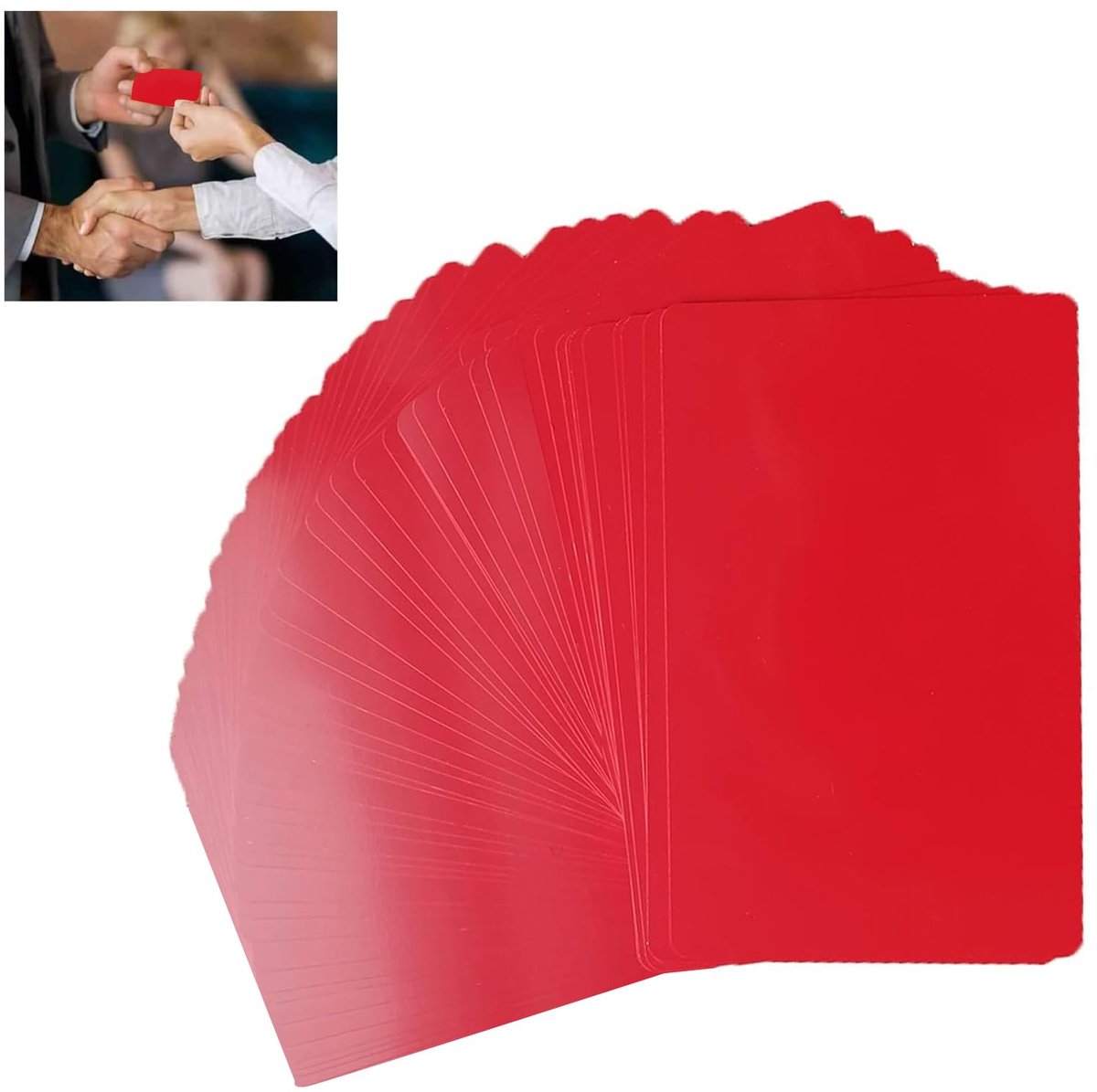 Aluminium - Plaque, Blanks, 0.21mm Dik - Voor Kantoor en DIY Cadeaubon (Rood)