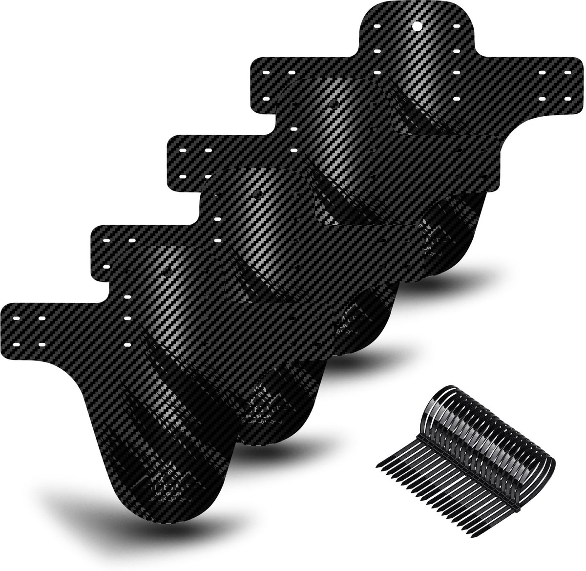 Spatborden, 4-Pack Mountainbike Spatborden, MTB Voor- en Achter Compatibel Spatbord, Fietsaccessoires MTB Spatbord Geschikt voor 20 26 27 27.5" 29 Inch Fatbike