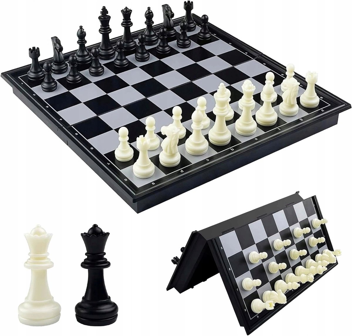 Magnetisch Schaakspel 25cm Opvouwbaar ABS - Voor Alle Leeftijden
