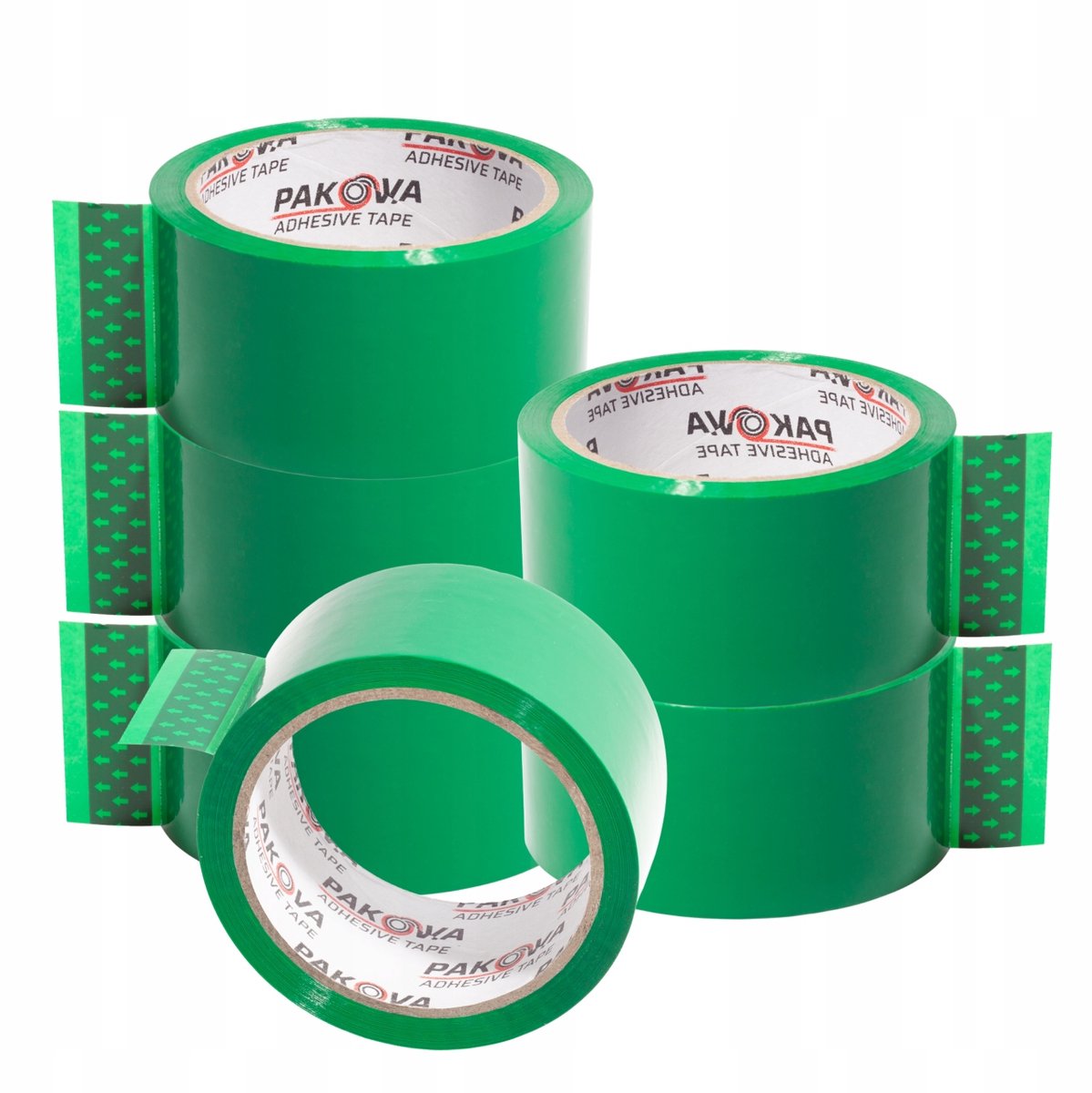 Groene Pakband 48mm x 90m - Sterke Acryl Kleefkracht - 6 Rollen