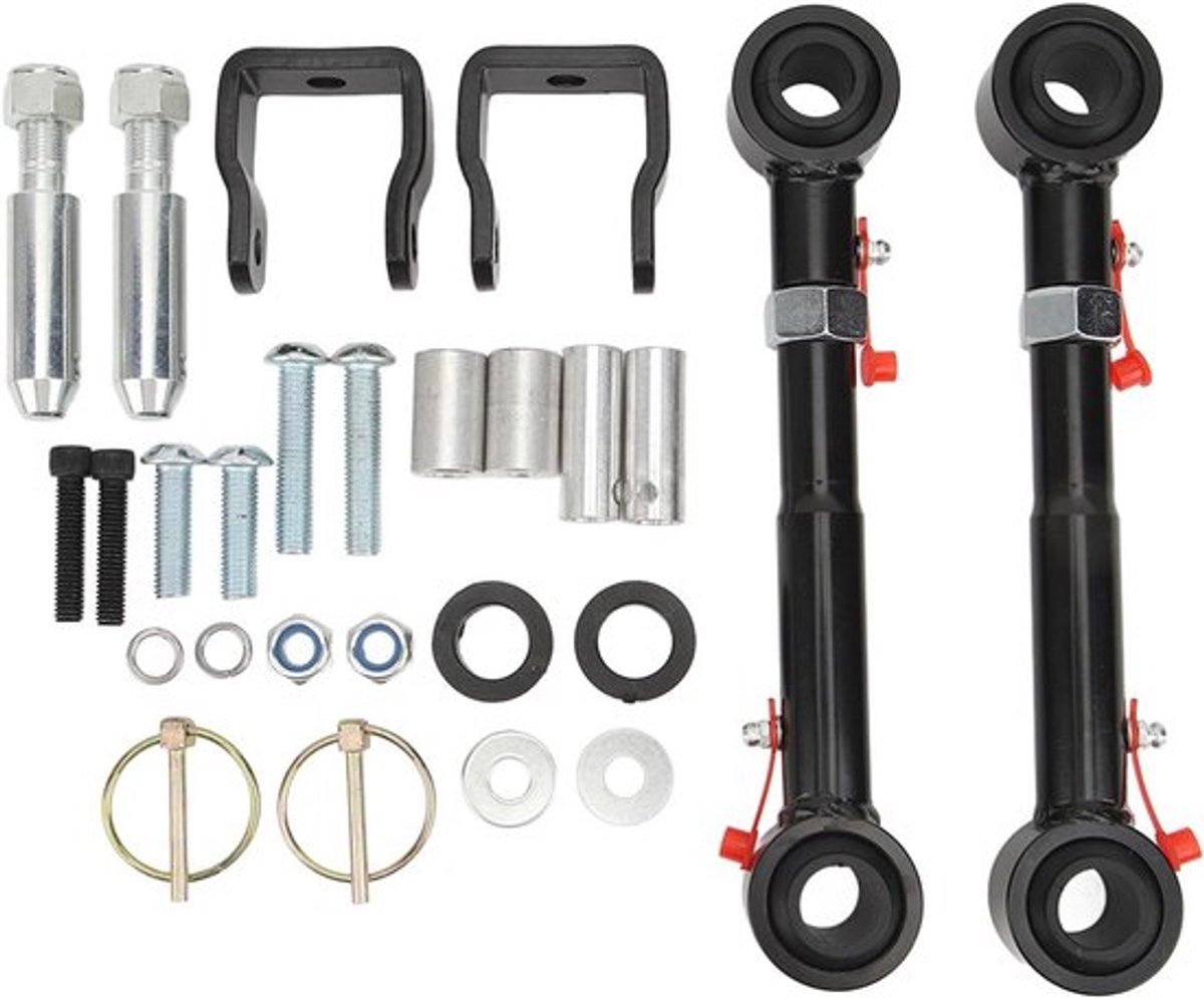 Verstelbare Voorste Stabilizer Bar met Snelle Ontkoppelingssystemen, Geschikt voor Wrangler TJ 1997-2006, Verbeterde Stabiliteit en Prestaties