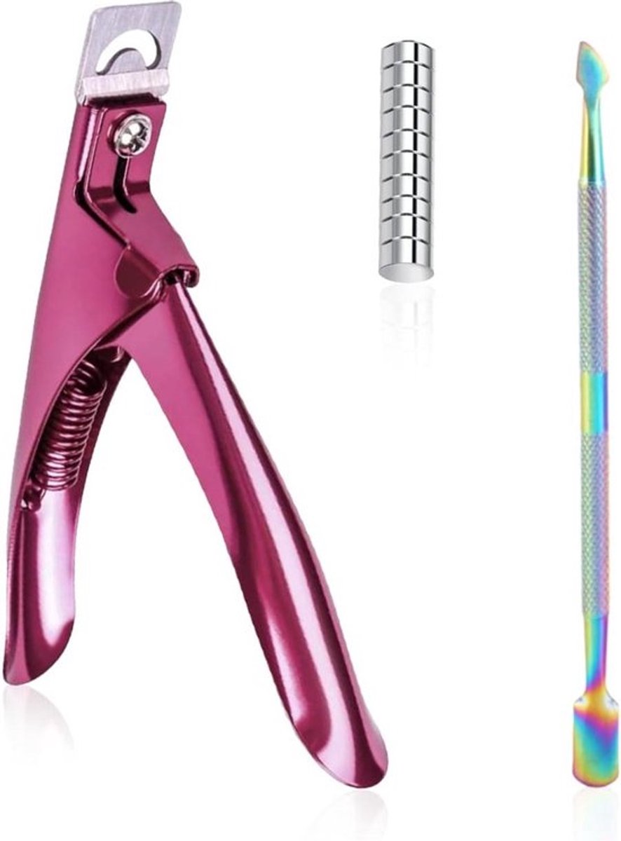 Professionele Nagelknipper met 10 Manicure-Magneten en Schuiver - Manicure Gereedschapsset .