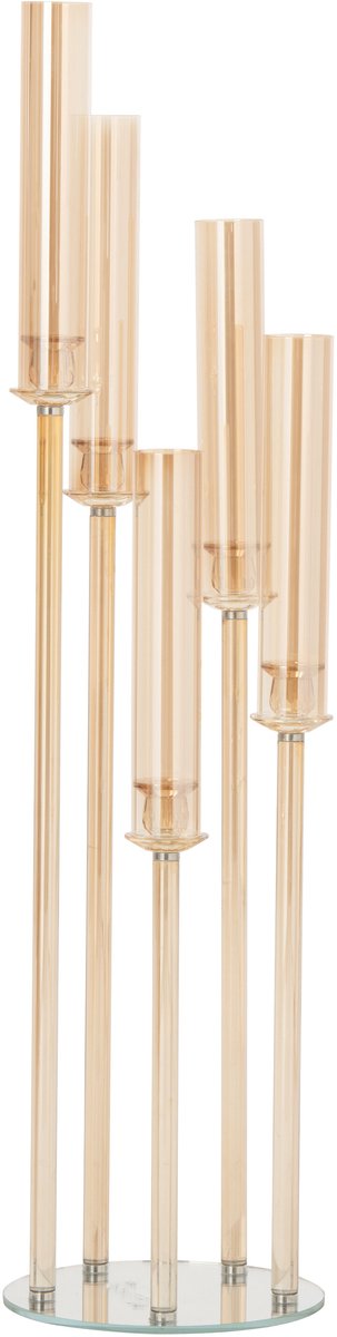 J-Line kandelaar - kristal - goud