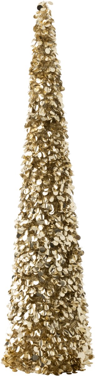 J-Line decoratie boom Sprankelend - champagne - extra large