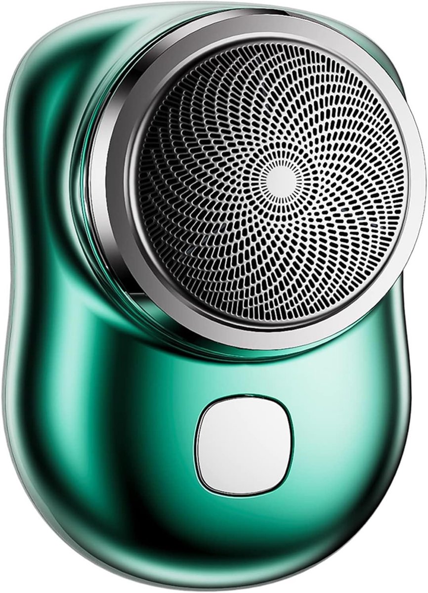 Elektrisch Scheerapparaat - Mini Scheerapparaat - Glad Scheren - 6-Blads Scherpe Bladen - Compact Formaat - Groen