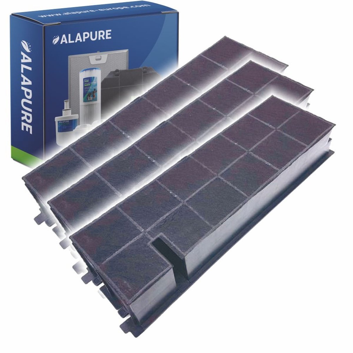 3x Alapure Koolstoffilter geschikt vooe Privileg AMC100 / 484000008973