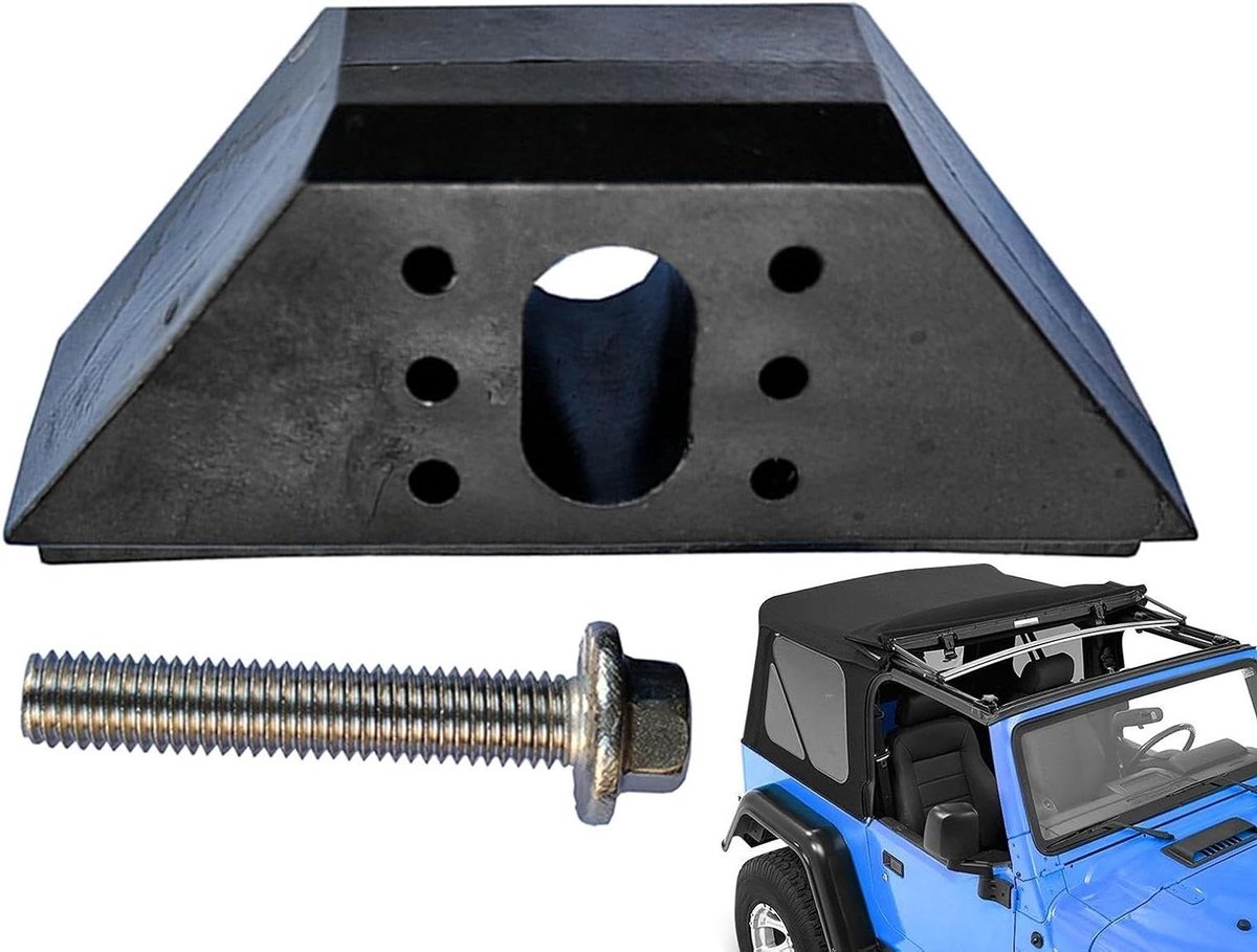 Auto Accuhouder - Batterij Sjorbouten - Voertuig Stabiliteit - Roestvrij Staal - 73 x 45 x 2 cm - Zwart