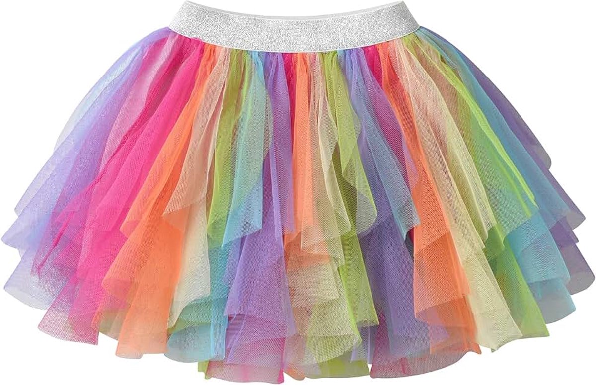 Meisjesrok, dansrok, tutu, prinses, baby, kinderen, rok, pailletten, balletrok, 2 - 8 jaar.