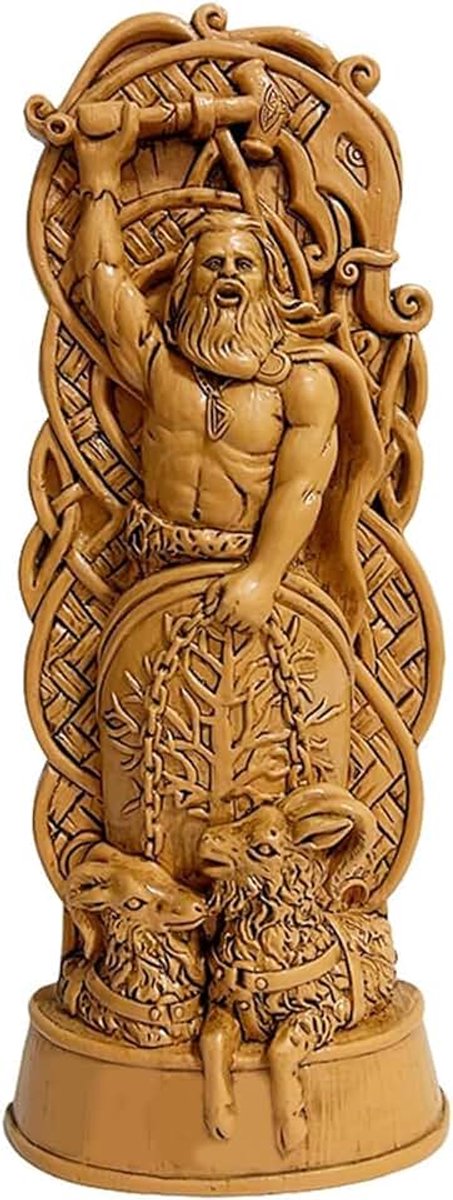 Beschermheilige Odin Thor Loki Kunsthars Ambachten Mythe Legende Standbeeld Ornamenten Home Studie Decoratie Nordic Goden Figuren (Saul)