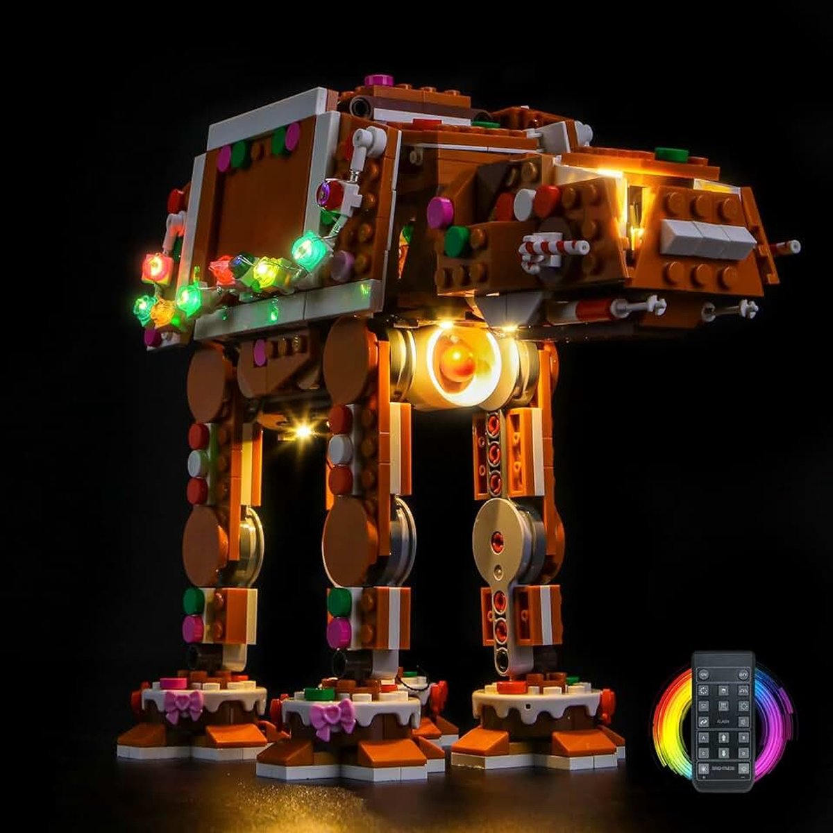 Lichtset, compatibel met Lego 40806 Gingerbread at-at Walker (geen model), led-verlichtingsset compatibel met Lego Gingerbread at-at Walker bouwsteenmodel