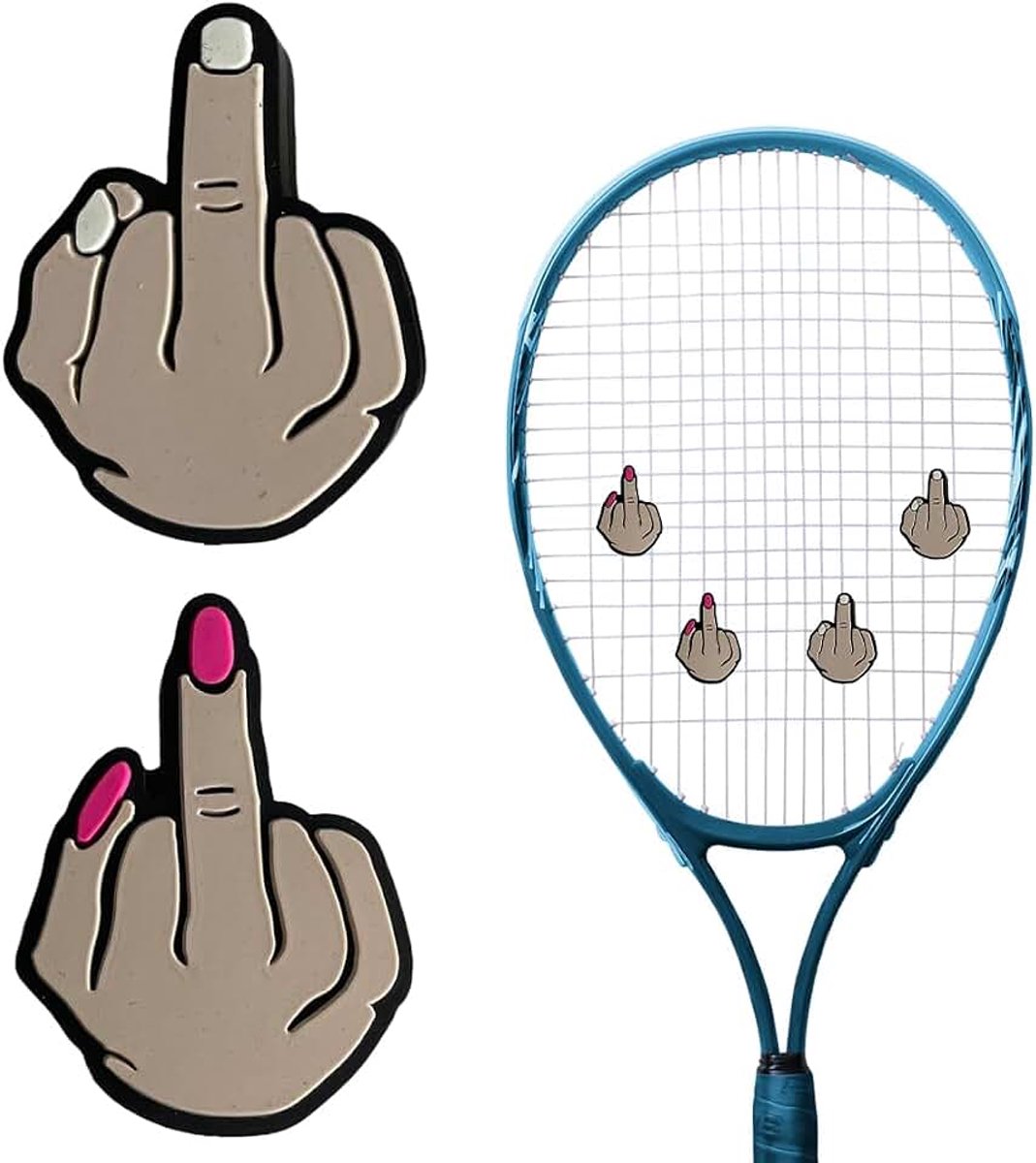 Uniseks, volwassenen, 2 stuks, tennisracketdemper, geen maatbeperking