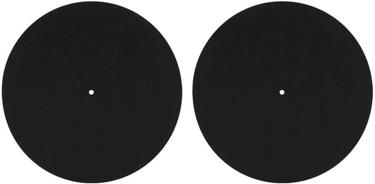 Platenspeler mat, 2 STUKS 12 inch antislip schokbestendig audiofiel siliconenrubber platenspeler voor LP platenspelers