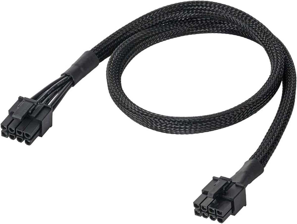 PCIE-kabel voor Seasonic PSU 8-pins naar Dual 6+2 pins voor Seasonic Modular Power Supplies (65 cm)