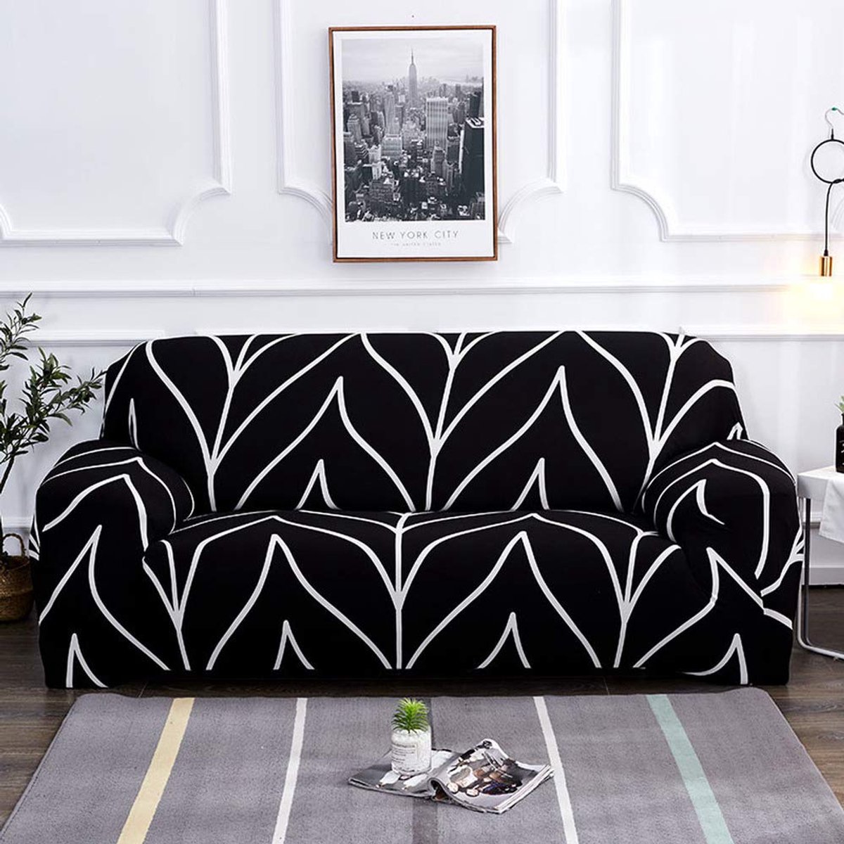 Hoes Sectionele Elastische Stretch Sofa Cover Voor Woonkamer Couch Cover L Vorm Hoek Fauteuil Cover 1/2/3/4 Zits (Pillow Casex2 45x45,Color 17)