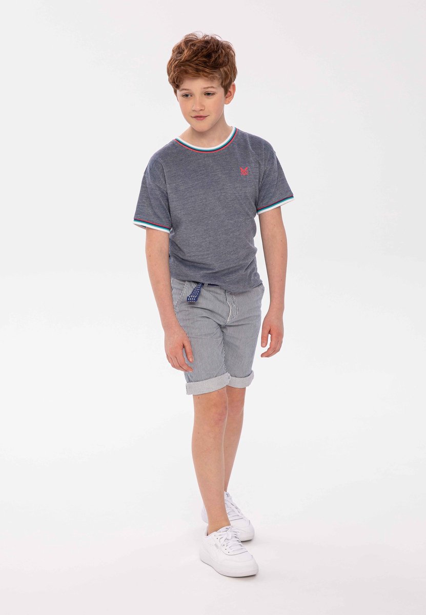 Minoti jongens t-shirt piqué ronde hals - katoen - blauw