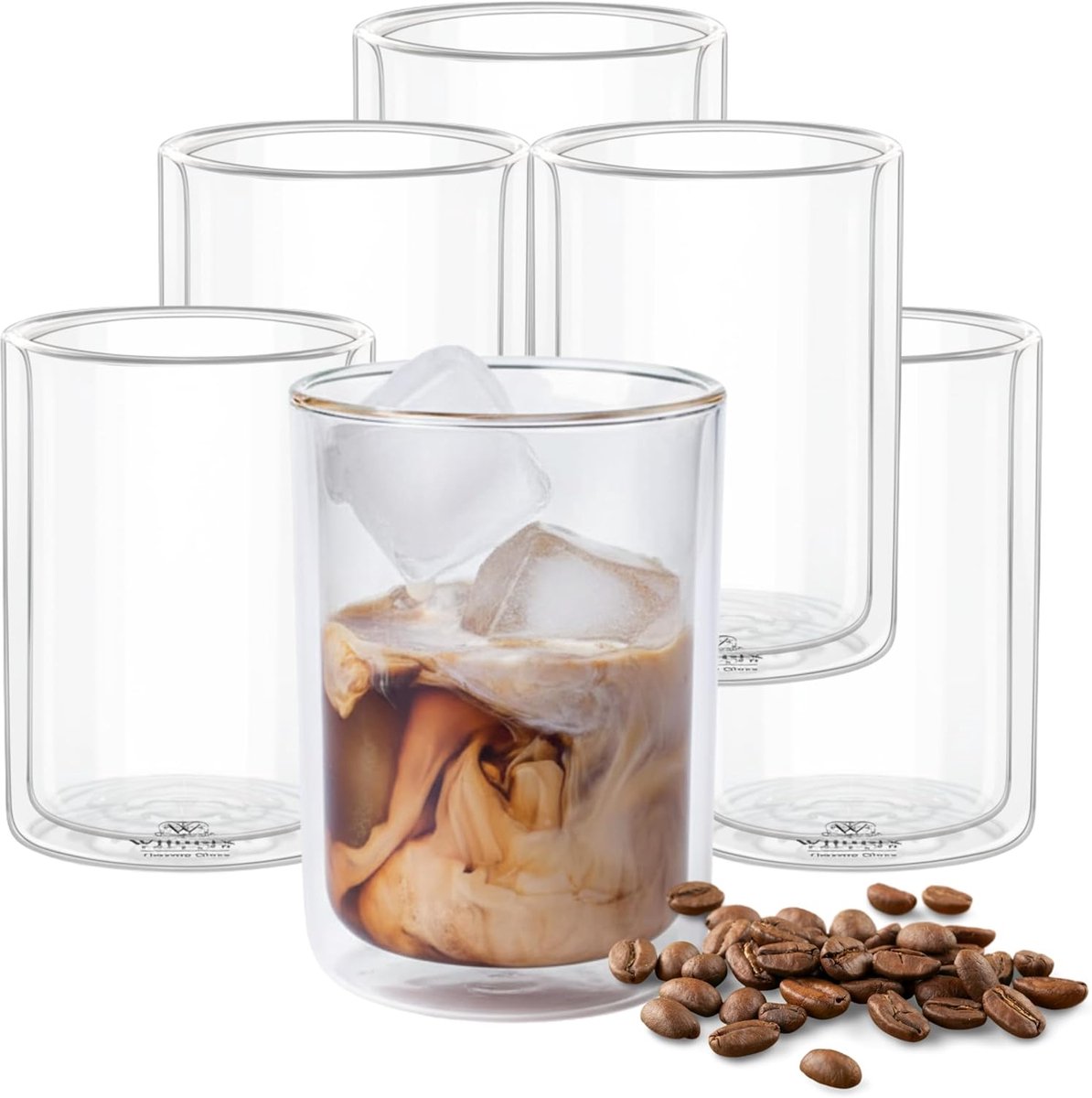 Thermische Tumblers 300 ml - Set van 6 - Dubbele Wand - Ideaal voor Warm en Koud - SnelShoppen
