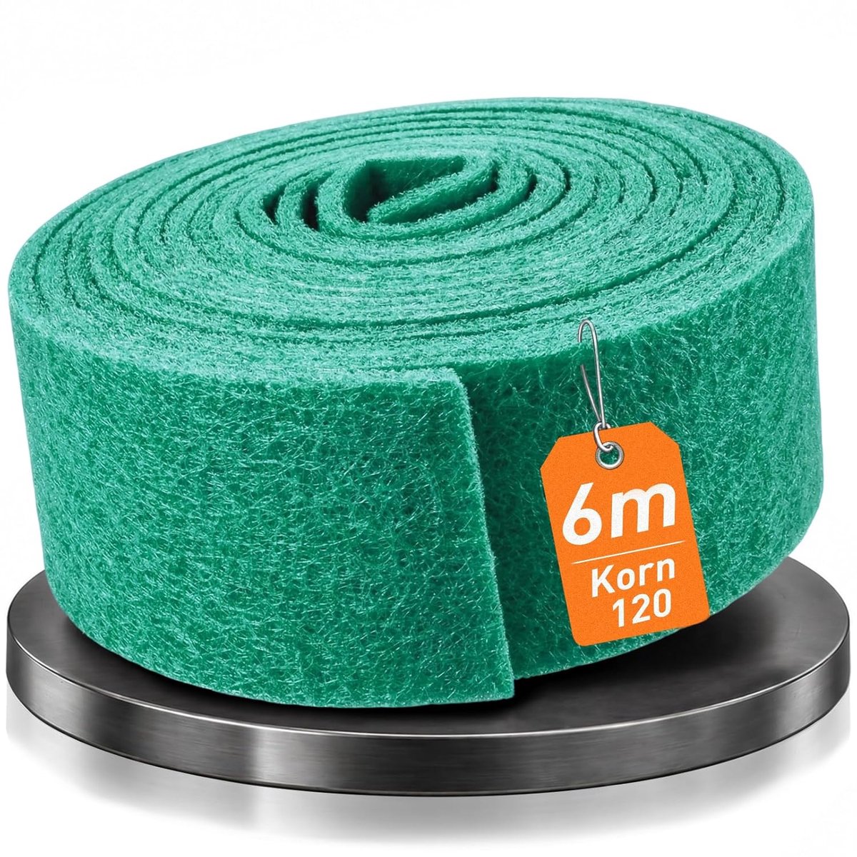 Schuurvlies rol 6m x 100mm groen