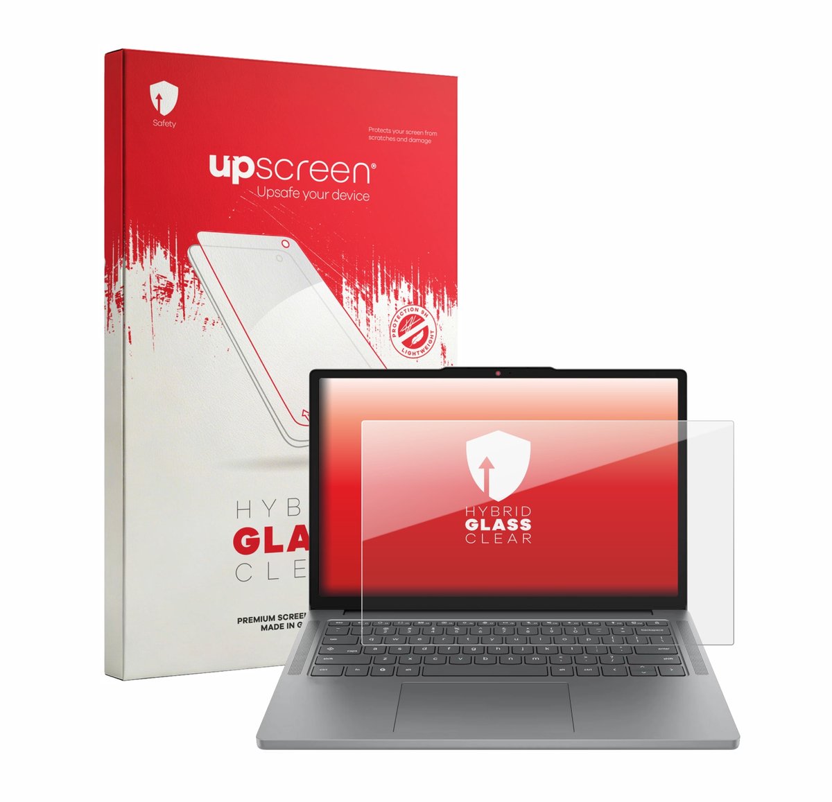upscreen - Screenprotector voor Lenovo Chrome 14M8911 - Folie Beschermfolie Beschermglas transparant