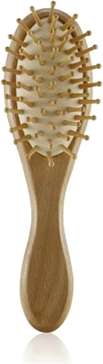 Baby Houten Borstel Baby Natuurlijke Wol Kam Pasgeboren Haar Borstel Baby Hoofd Massager Draagbare Bad Borstel Kam voor Kinderen (Maat: 3 stuks)