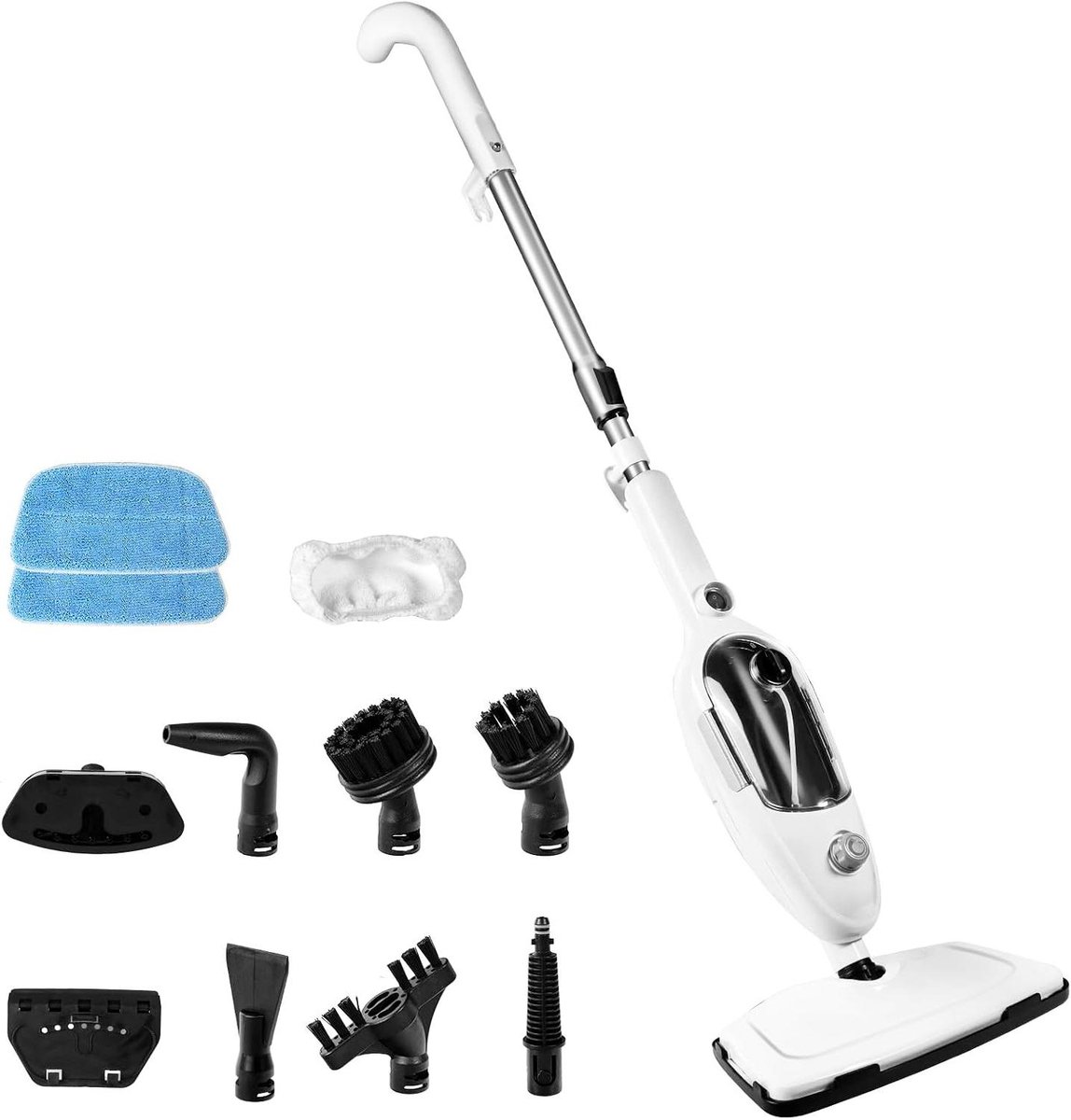 Stoomreiniger 10-in-1 - Afneembare unit - Veelzijdig schoonmaken - Huisdiervriendelijk - 4572 x 2032 cm - Wit