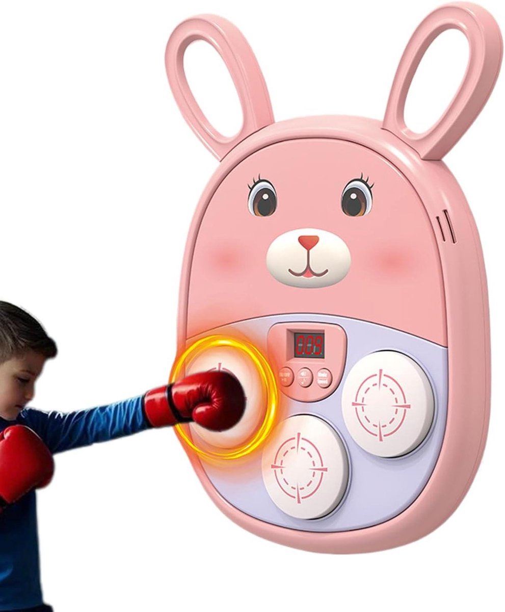 Muzikale Boksmachine - Stootbord Kind - Sport Stimulatie - Muziek Gestuurd - Niet Gespecificeerd - Roze