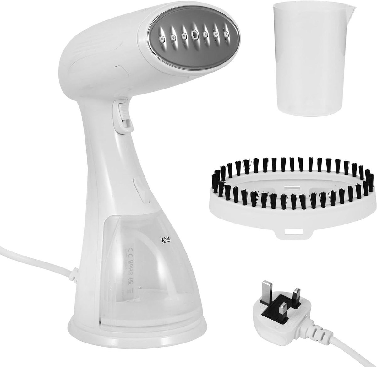 Handheld Stoomstrijkijzer - Draagbaar Apparaat - Kleding Stomen - Snelle Opwarming - 300 ml - Wit
