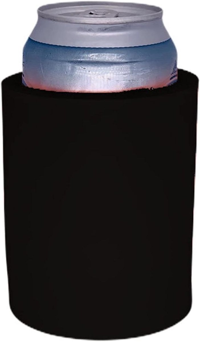 Blikjes Koeler - Isolatie Hoes - Dranken Koel Houden - Ventilatie Bodem - 12 oz - Zwart