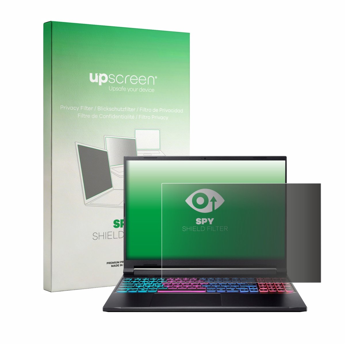 upscreen - privacyscherm voor Acer Nitro V16S - privacy filter screenfilter Blauwlichtfilter