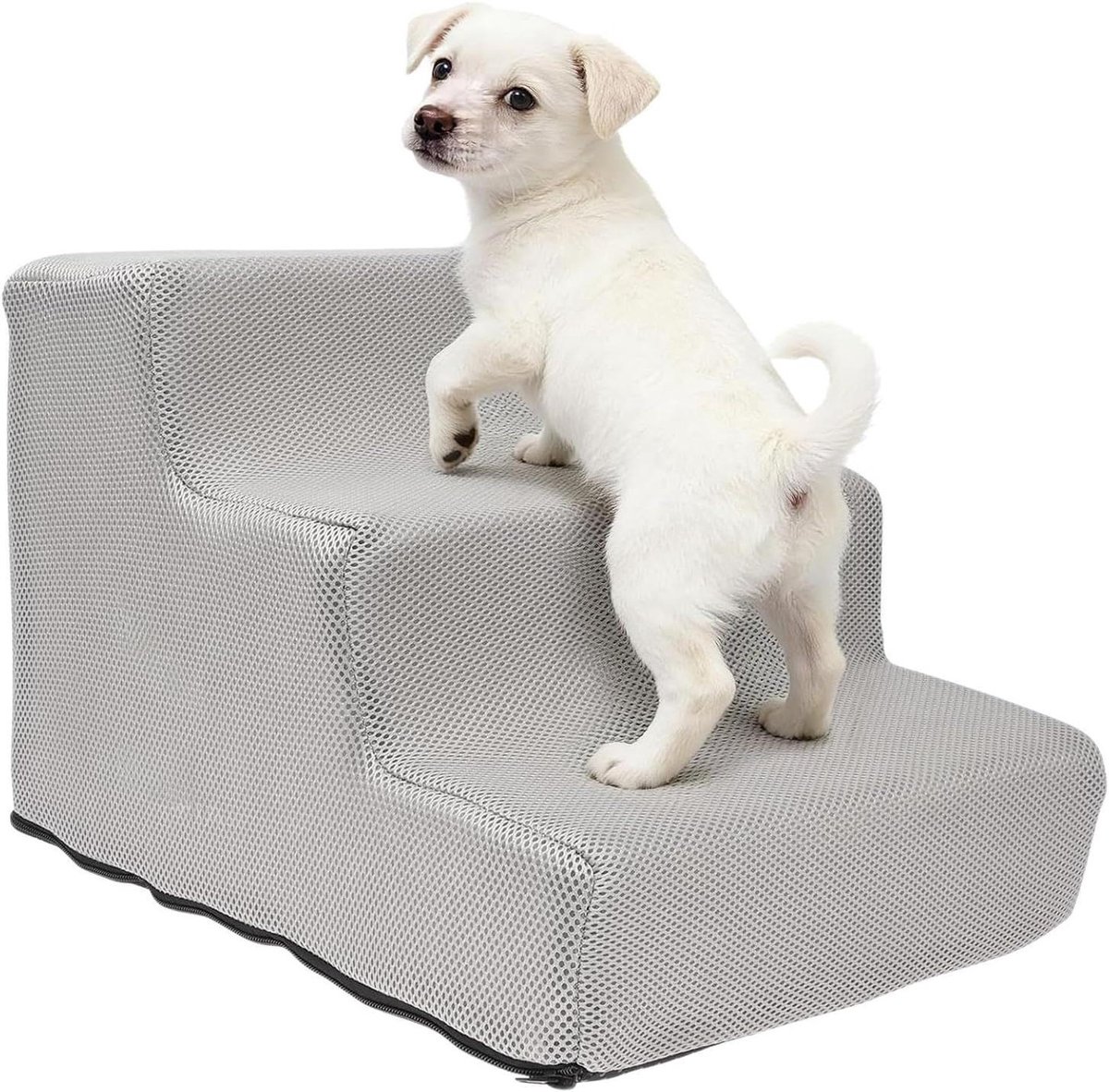 Honden Trap - Kattenladder - Huisdieren Mobiliteit - Antislip Bescherming - 40 x 34 x 30 cm - Grijs