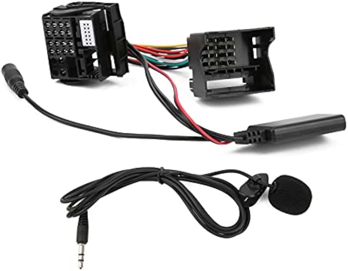 Audio Speler Kabels, 150 Cm Auto Microfoon Adapter Bluetooth 5.0 Auto Extra Audio Draad voor RNS 510/RNS 310/RCD 300/RCD 310/RCD 510