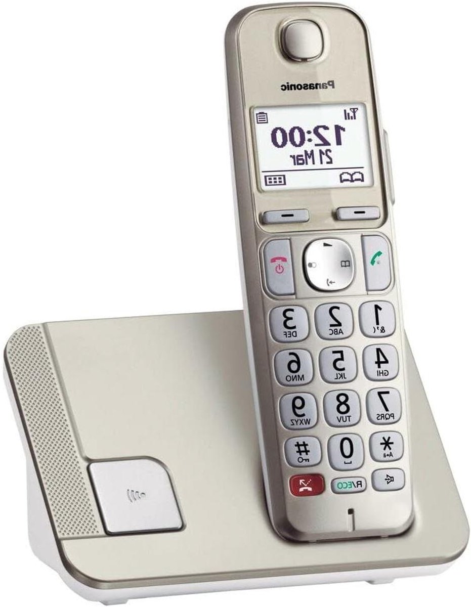 Draadloze Telefoon - DECT Telefoon - Thuisgebruik - Ruisonderdrukking - 1.8 Inch Scherm - Zwart