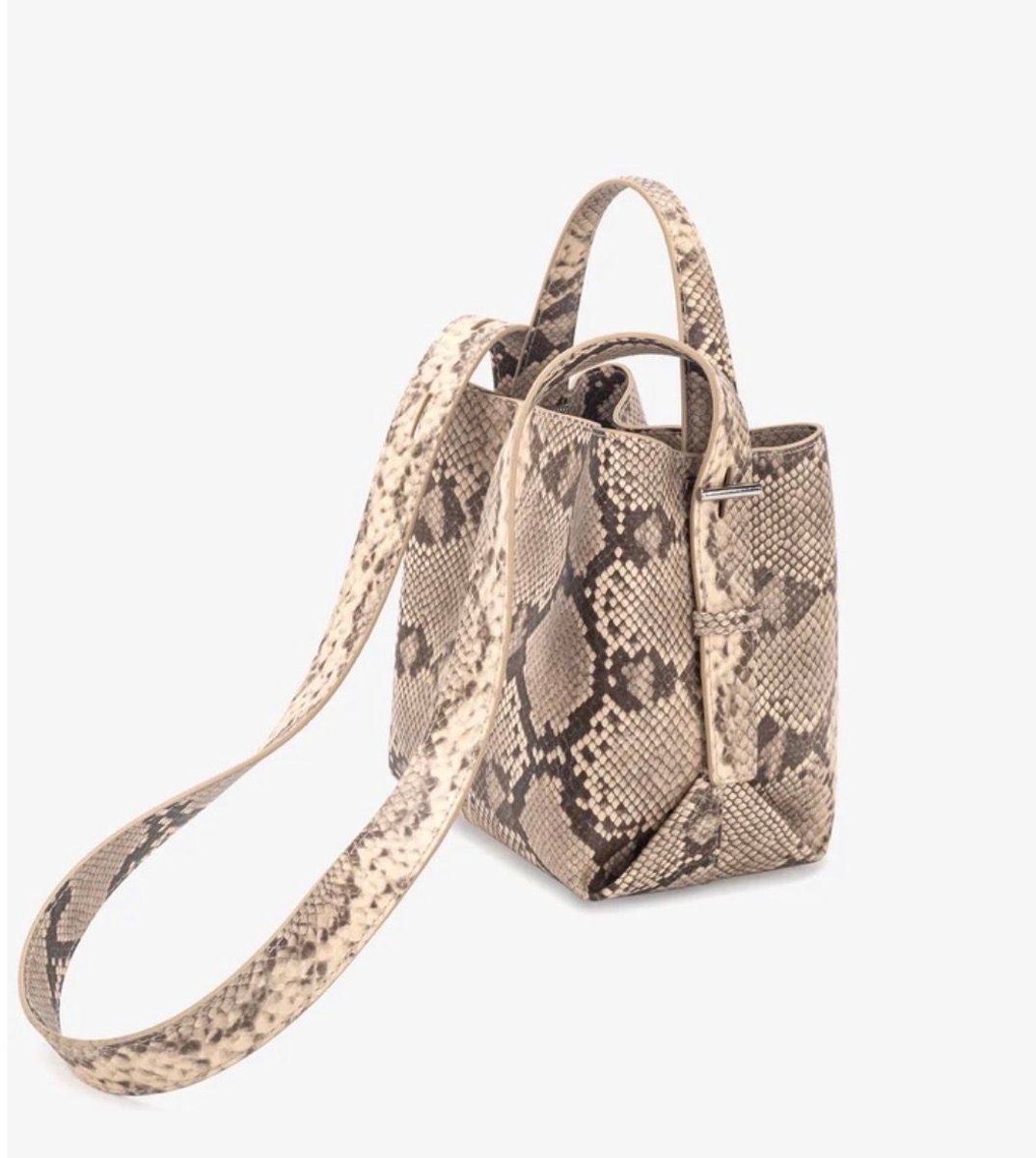 Hvisk Molly Scaly Structure Handtassen Dames - Taupe - Maat ONESIZE